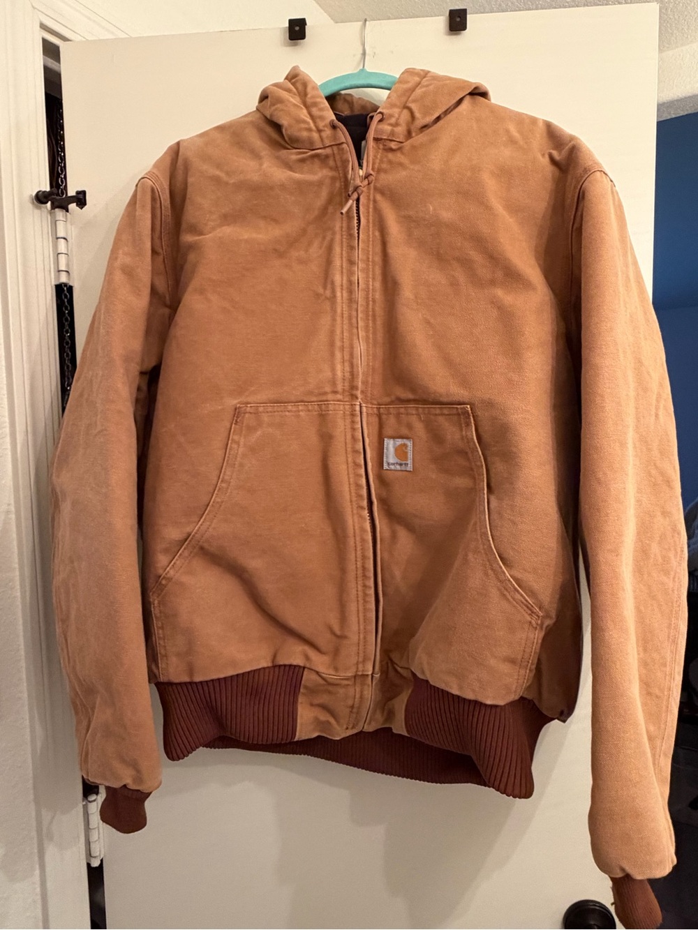 Vintage Carhartt Men’s Hooded Work Jacket - Brown
